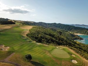 Kauri Cliffs 16th Aerial Jungle